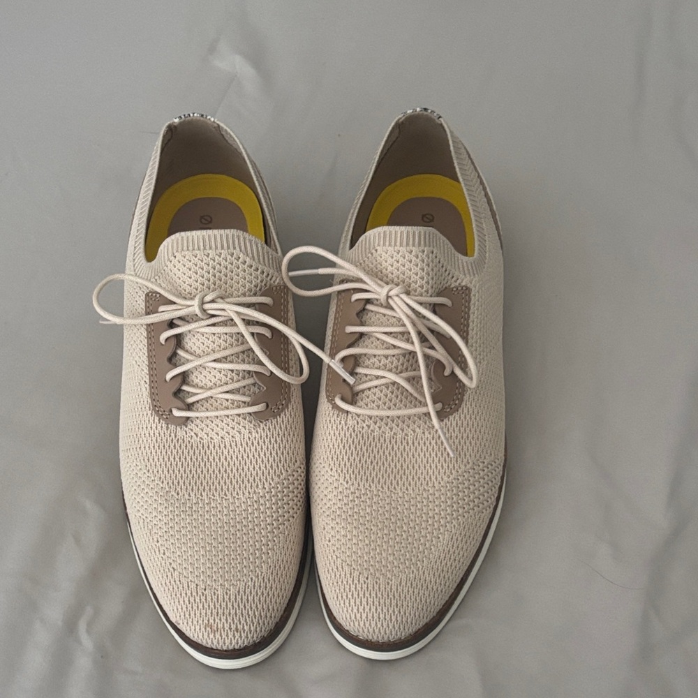 Cole Haan Original Grand Men's Beige Knit Sneakers